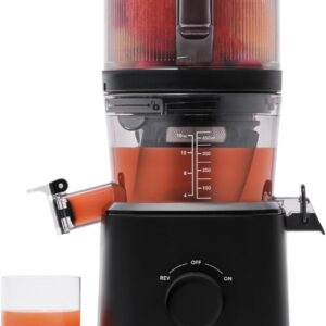 Nama J2 Cold Press Juicer – Self Feeding for Hands-Free Operation with Wide Mouth Hopper for Whole Recipe Loading. Zero Waste Masticating Juicer For More Juice. Less Pulp – Easy Cleanup & Assembly